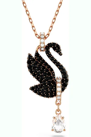 Swarovski Wisiorek Swan, Łabędź, , Powłoka w odcieniu różowego złota