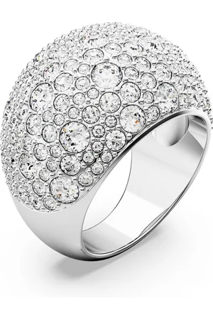 Swarovski Pierścionek koktajlowy Luna, Księżyc, , Powłoka z rodu