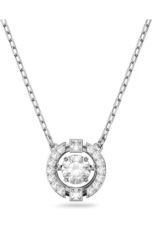 Swarovski Naszyjnik Sparkling Dance, Szlif okrągły, , Powłoka z rodu