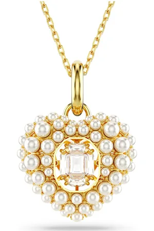Swarovski Wisiorek Idyllia, Serce, , Powłoka w odcieniu złota