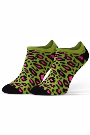 Sesto Senso Stopki Finest Cotton panterka/zieleń