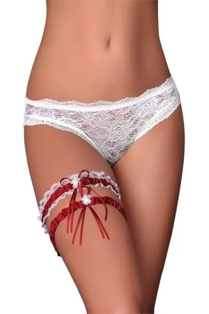 Livia Corsetti Podwiązki Garter Set Maroon