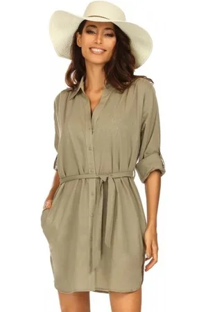 Feba Sukienka plażowa F 223/857/24 khaki