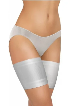 Sesto Senso Opaska na uda Thigh Bands gładka biała