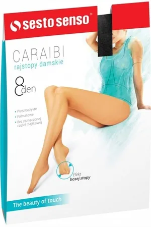 Sesto Senso Rajstopy damskie Caraibi XL 8 DEN