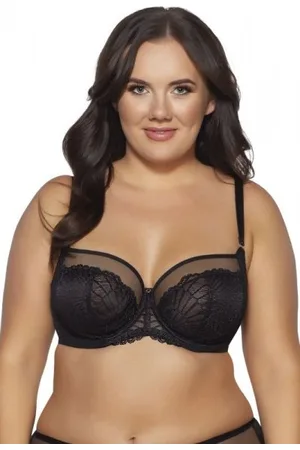 Ava Lingerie Biustonosz miękki Puella 2109 czarny plus