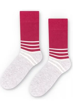 More Skarpetki damskie 078 173 Two colours sza/bor