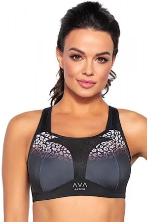 Ava Lingerie Biustonosz sportowy Carri czarny plus