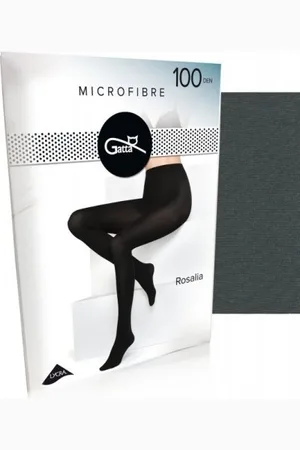 Gatta Rajstopy damskie Rosalia microfibre 100 den grafitowe
