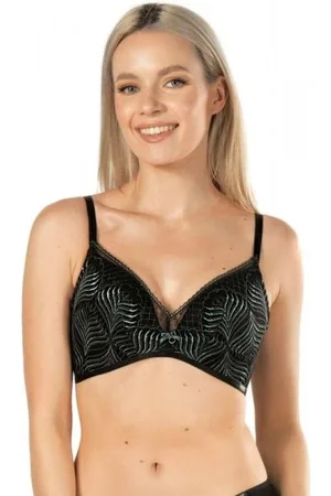Nipplex Biustonosz push-up Diana czarno-zielony