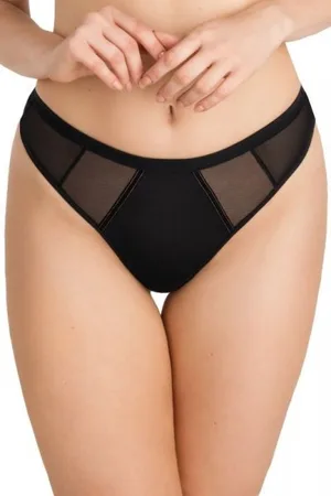 Gorsenia Stringi damskie Just black 826