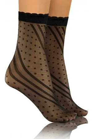 Sesto Senso Skarpetki damskie Fashion wzór 03 pikot