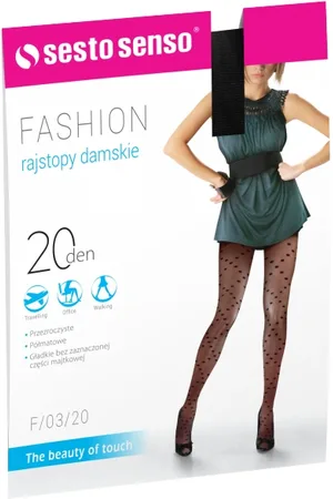 Sesto Senso Rajstopy damskie Fashion 20 DEN F/03/20