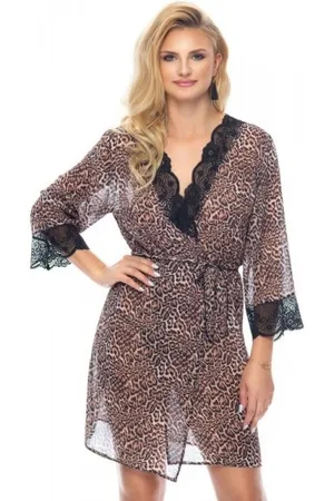 Irall Szlafrok damski Yamila Leopard