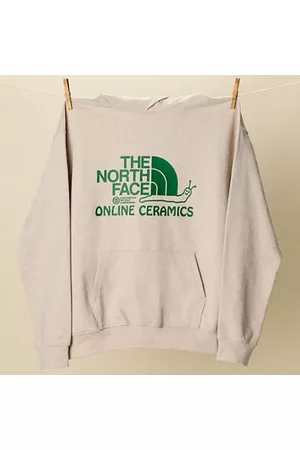 The North Face Mężczyzna Bluzy z Kapturem - The North Face Bluza Z Kapturem I Grafiką Tnf X Online Ceramics White Regrind Rozmiar L