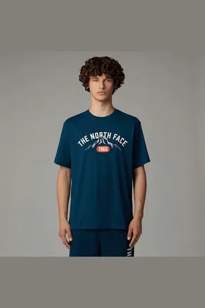 The North Face Męski T-shirt Z Grafiką Varsity Midnight Petrol