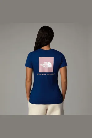 The North Face Damski T-shirt Redbox Estate Blue-metal Pink
