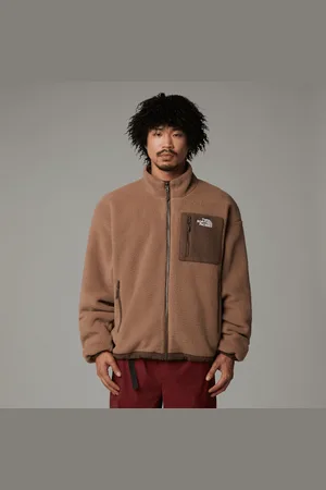 The North Face Męska Dwustronna Kurtka Polarowa Yumiori Smokey Brown-latte