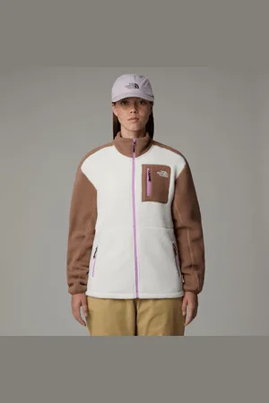 The North Face Damska Kurtka Polarowa Z Zamkiem Na Całej Długości Yumiori Dune-latte-vibrant Verbena