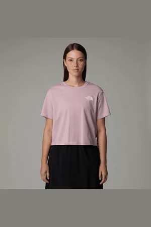 The North Face Damski T-shirt O Skróconym Kroju Simple Dome Metal Pink