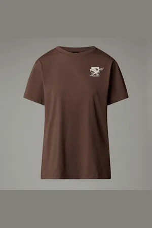 The North Face Damski T-shirt O Luźnym Kroju Cartoon Smokey Brown- Dune