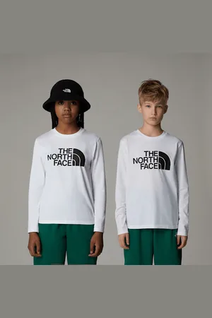 The North Face Młodzieżowy T-shirt Z Długim Rękawem Easy Estate Blue