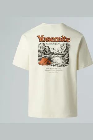 The North Face T-shirt Unisex Vintage Postcard White Dune-iron Bronze-tnf