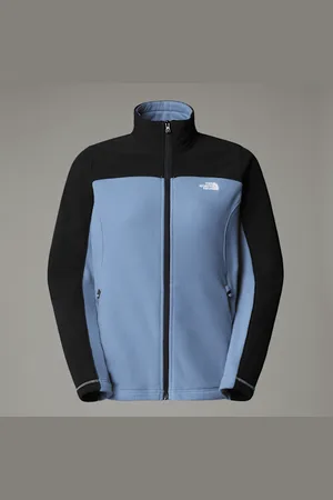 The North Face Damska Kurtka Polarowa Z Zamkiem Błyskawicznym Na Całej Długości Emilia Delta Folk Blue-tnf Black