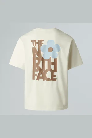 The North Face Luźny T-shirt Unisex Z Grafiką Flower Dune-latte
