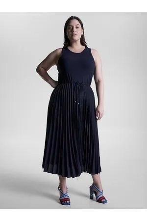 Tommy Hilfiger Sukienka midi Curve bez rękawów