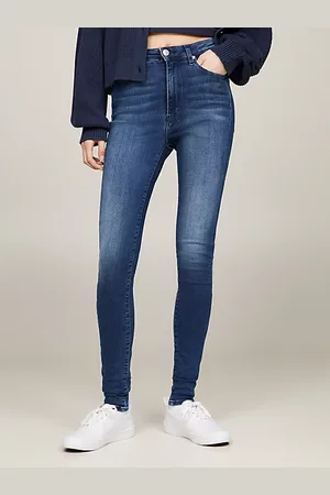 Tommy Hilfiger Bardzo obcisłe jeansy Sylvia z wysokim stanem