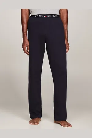 Tommy Hilfiger Spodnie z logo na pasku