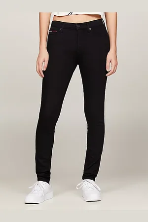 Tommy Hilfiger Obcisłe jeansy Nora ze średnim stanem