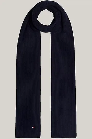 Tommy Hilfiger Szalik z haftem z flagą Hilfiger