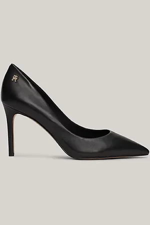 Tommy Hilfiger Skórzane czółenka Essential z monogramem TH