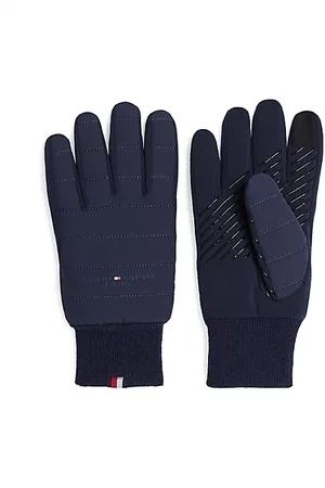 Tommy Hilfiger Rękawiczki z pikowanymi przeszyciami i logo