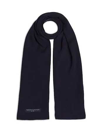 Tommy Hilfiger Szalik z dzianiny o drobnym splocie
