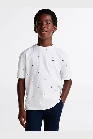 Tommy Hilfiger T-shirt we wzór w powiewające flagi