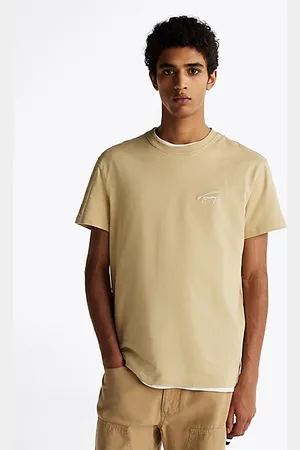 Tommy Hilfiger T-shirt z wyhaftowanym logo z podpisem Tommy