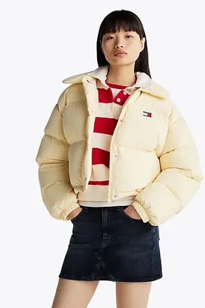 Tommy Hilfiger Puchowa kurtka z naszywką Tommy