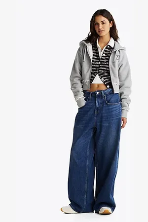 Tommy Hilfiger Luźne jeansy Charlie ze średnim stanem