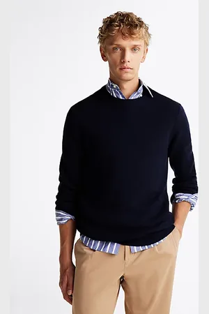 Tommy Hilfiger Sweter Smart Casual z czystej wełny
