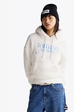 Tommy Hilfiger Puszysta bluza z kapturem z logo