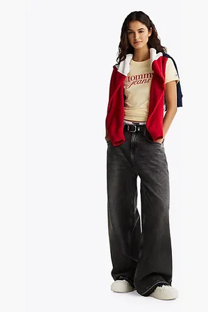 Tommy Hilfiger Luźne jeansy Charlie z szerokimi nogawkami