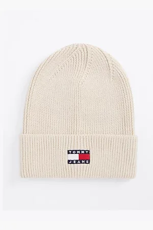 Tommy Hilfiger Prążkowana czapka typu beanie z logo Heritage