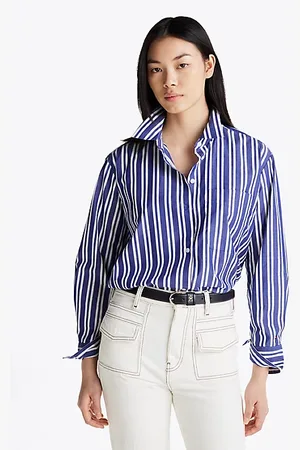 Tommy Hilfiger Koszula o kroju oversize w paski