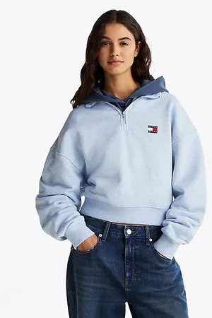 Tommy Hilfiger Pudełkowa bluza o skróconym kroju