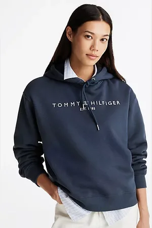 Tommy Hilfiger Dzianinowa bluza z kapturem na troczki
