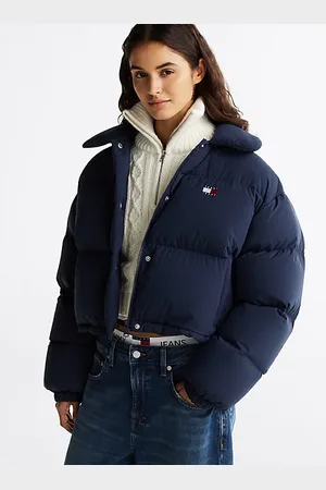 Tommy Hilfiger Puchowa kurtka z naszywką Tommy