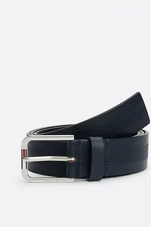 Tommy Hilfiger Skórzany pasek z podłużną flagą